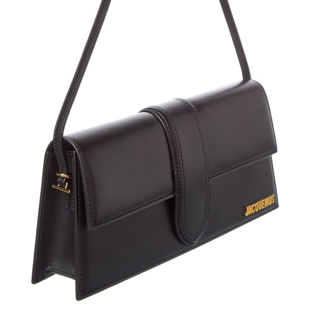Jacquemus The Long Bambino Leather Shoulder Bag, Black - Picture 3 of 5